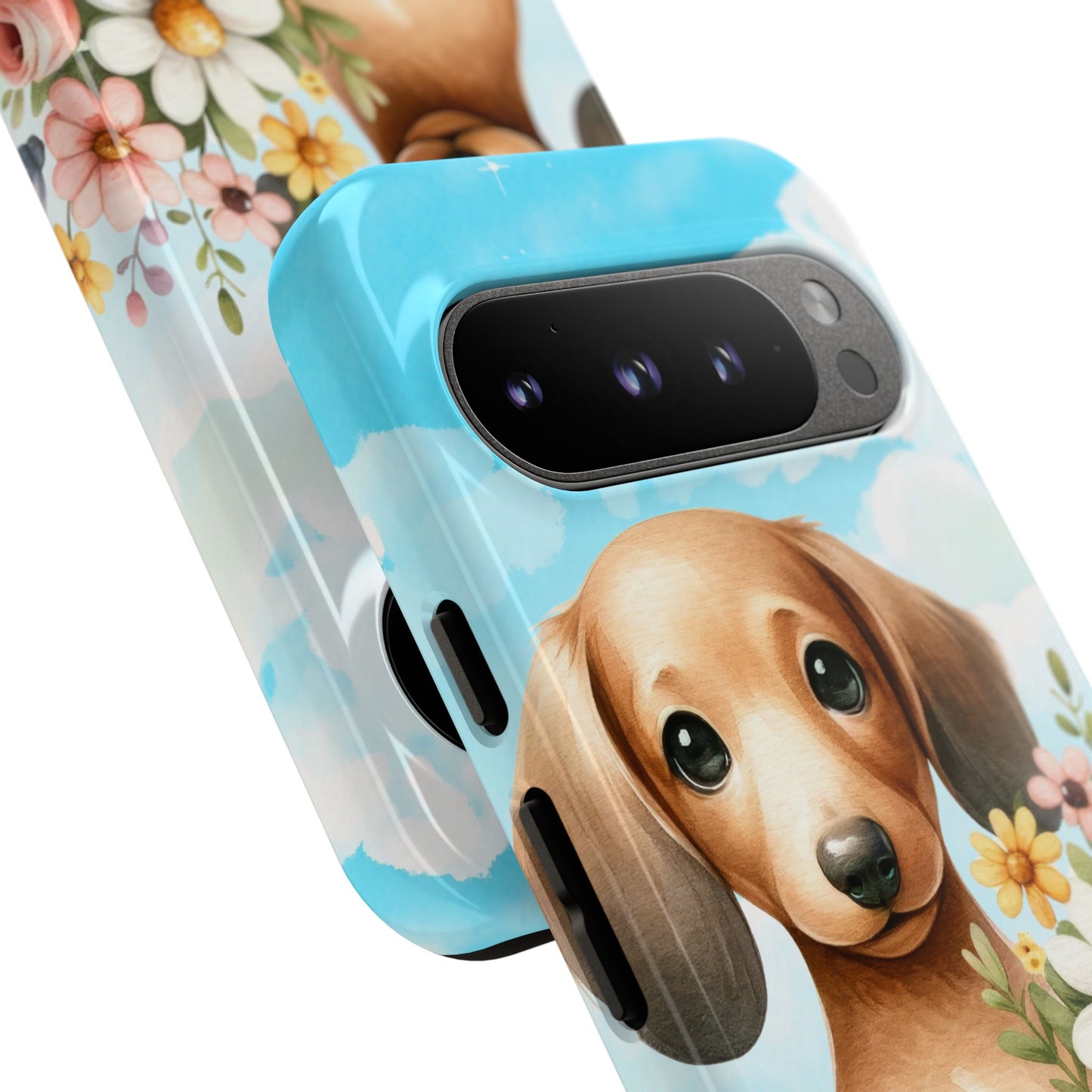Watercolor Dachshund Dog Phone Case - Rescue Dog Apple Pixel Galaxy Spring