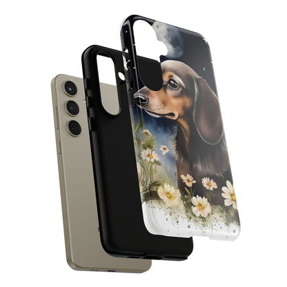 Vibrant Dachshund Moonlight Phone Case - Dog Apple Pixel Galaxy