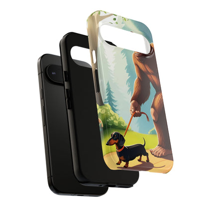 Big Foot Walking Dachshund Phone Case - Dog Apple Pixel Galaxy