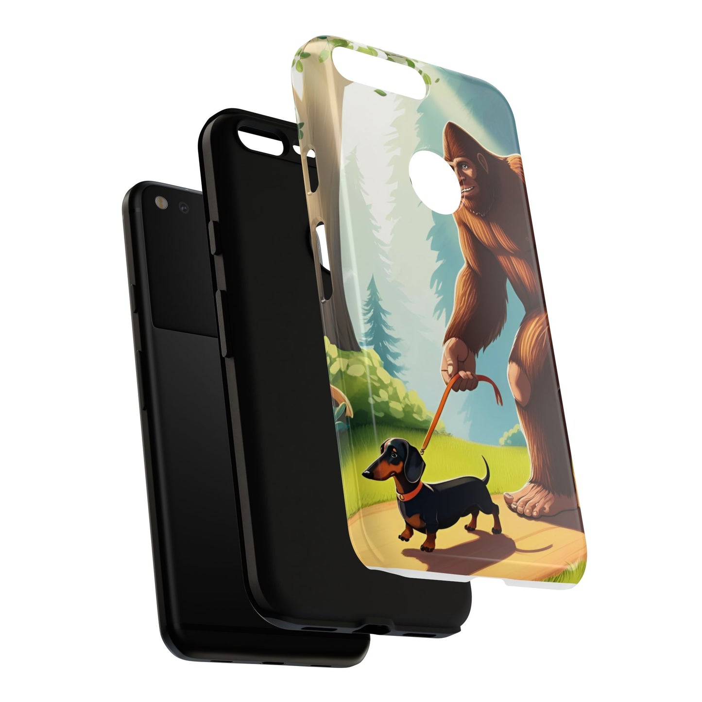 Big Foot Walking Dachshund Phone Case - Dog Apple Pixel Galaxy