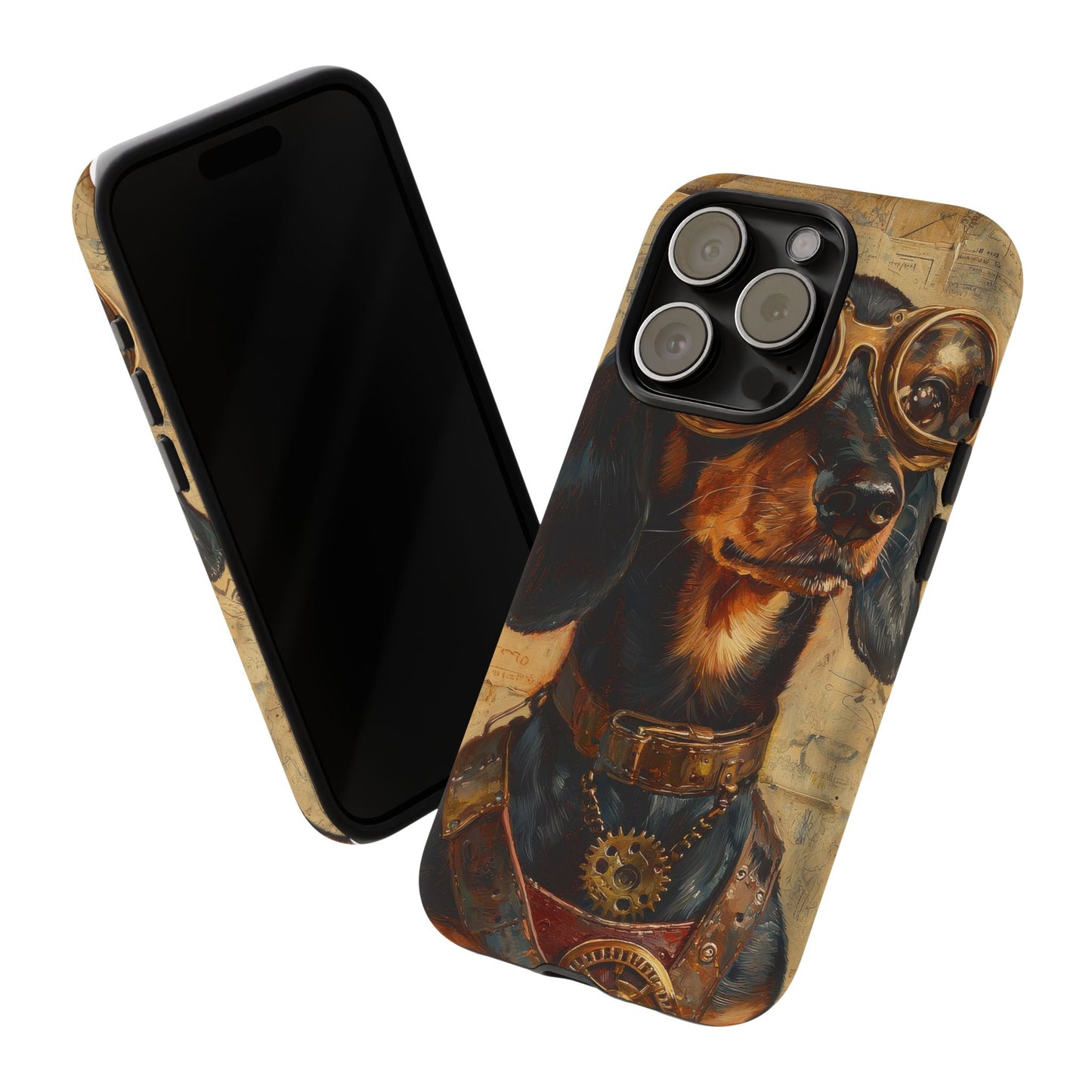 Steam Punk Dachshund Mens Phone Case - Dog Apple Pixel Galaxy