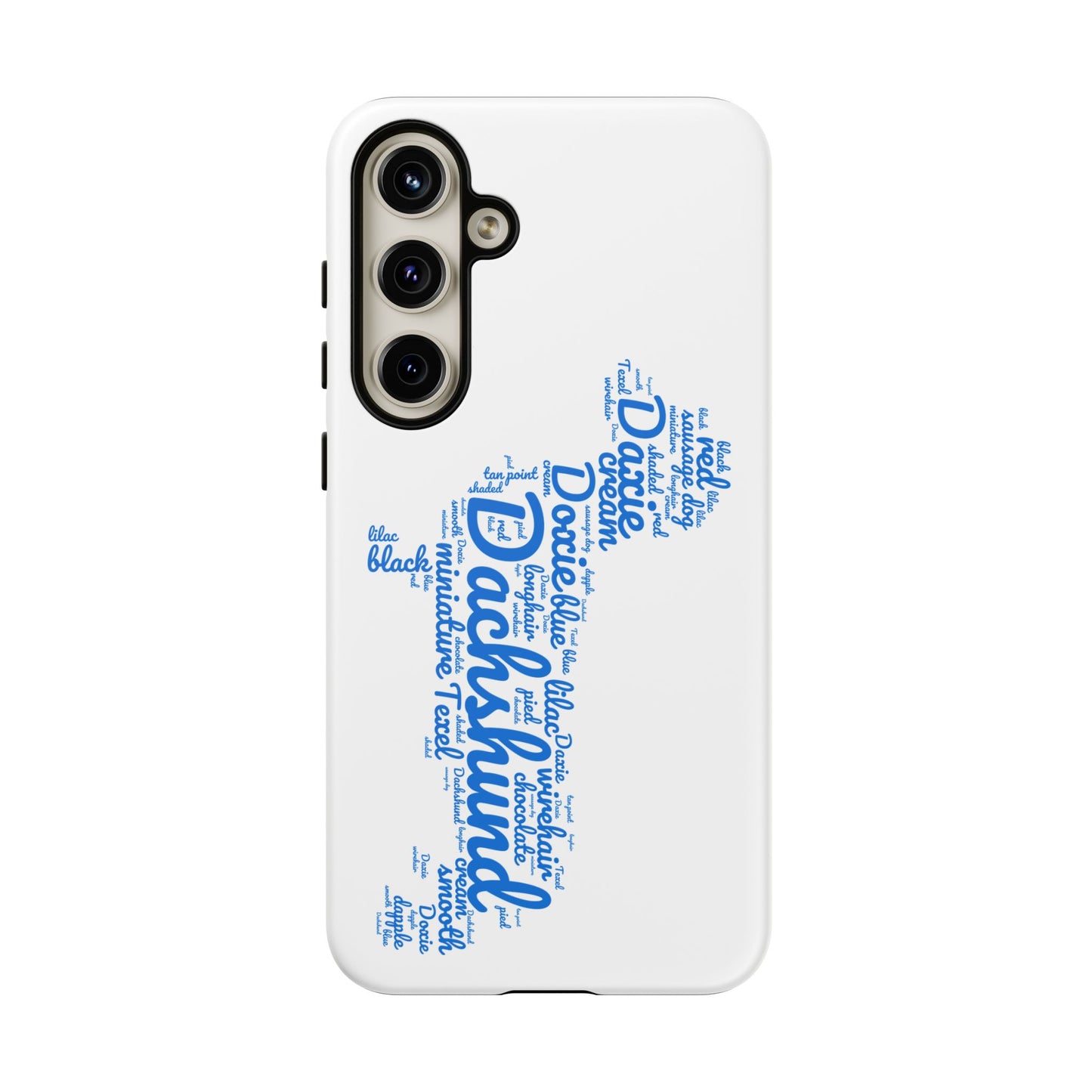 Type Subway Vibrant Dachshund Words Phone Case - Dog Apple Pixel Galaxy