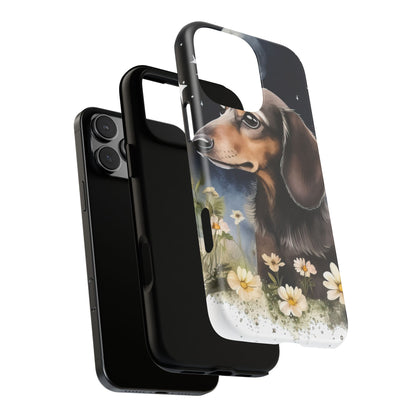 Vibrant Dachshund Moonlight Phone Case - Dog Apple Pixel Galaxy