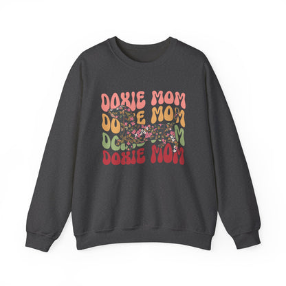 Dachshund Mom Sweatshirt, Dog Lover Gift, Funny Weiner Dog Jumper, Classic Sausage Dog Crewneck, Pet Owner Apparel Doxie