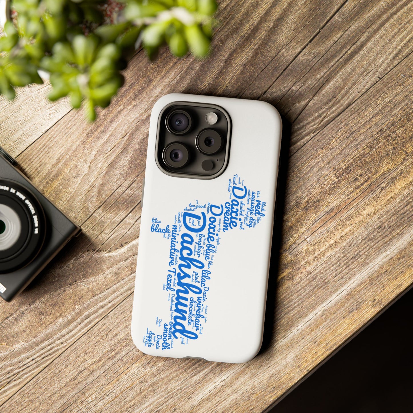 Type Subway Vibrant Dachshund Words Phone Case - Dog Apple Pixel Galaxy