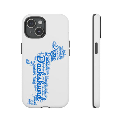 Type Subway Vibrant Dachshund Words Phone Case - Dog Apple Pixel Galaxy