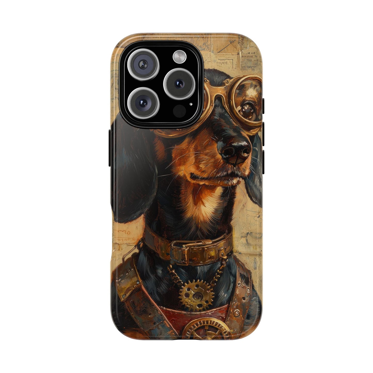 Steam Punk Dachshund Mens Phone Case - Dog Apple Pixel Galaxy