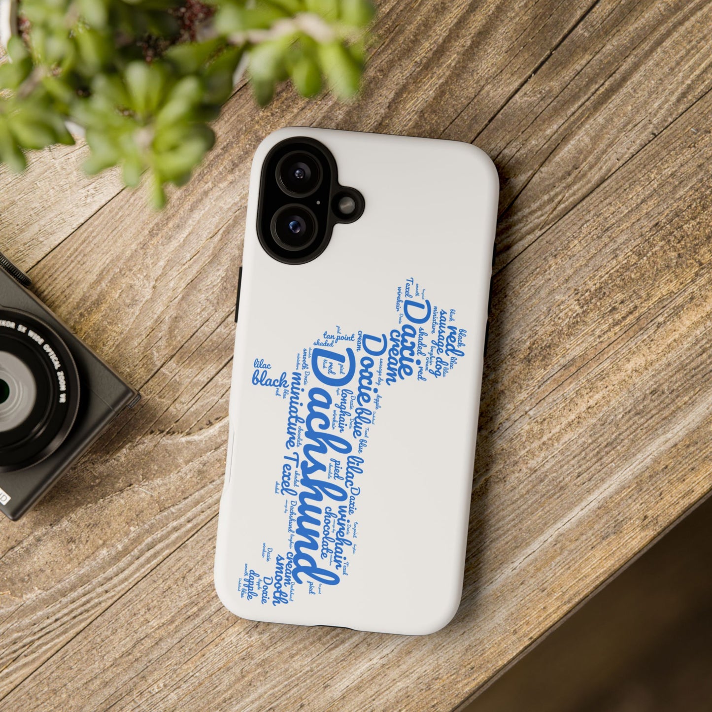 Type Subway Vibrant Dachshund Words Phone Case - Dog Apple Pixel Galaxy