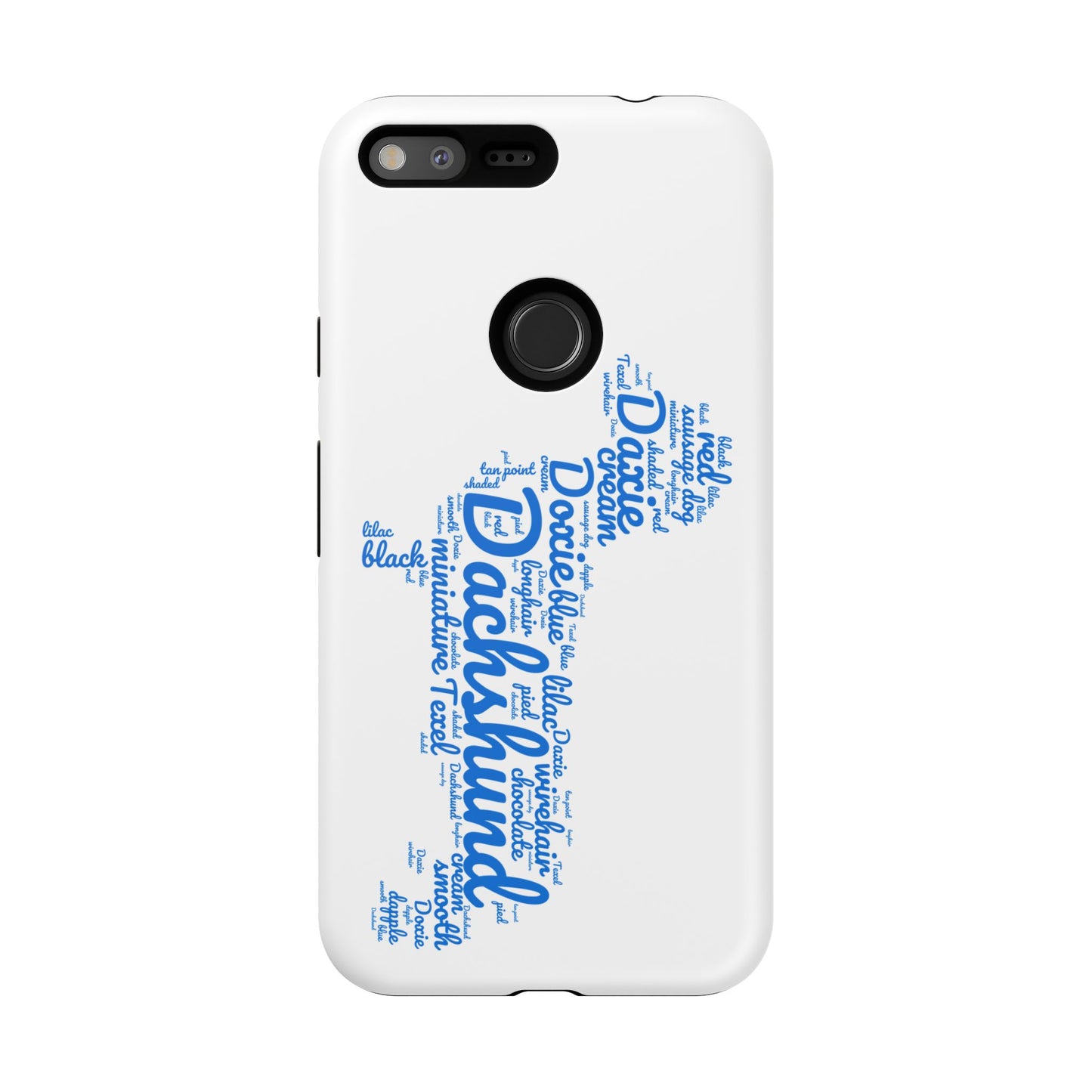 Type Subway Vibrant Dachshund Words Phone Case - Dog Apple Pixel Galaxy