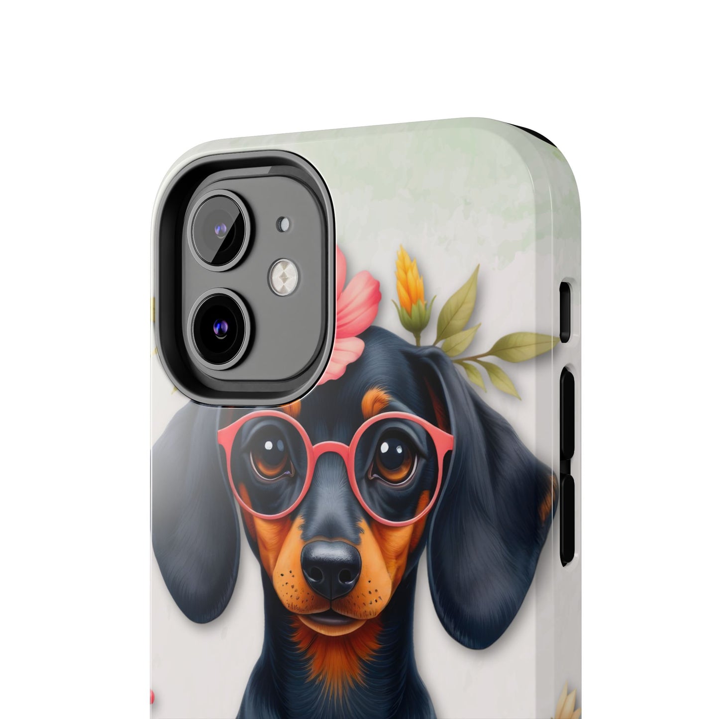 Cute Dachshund Phone Case, Dog Lover Gift, Tough Phone Cover, Pet Accessory,