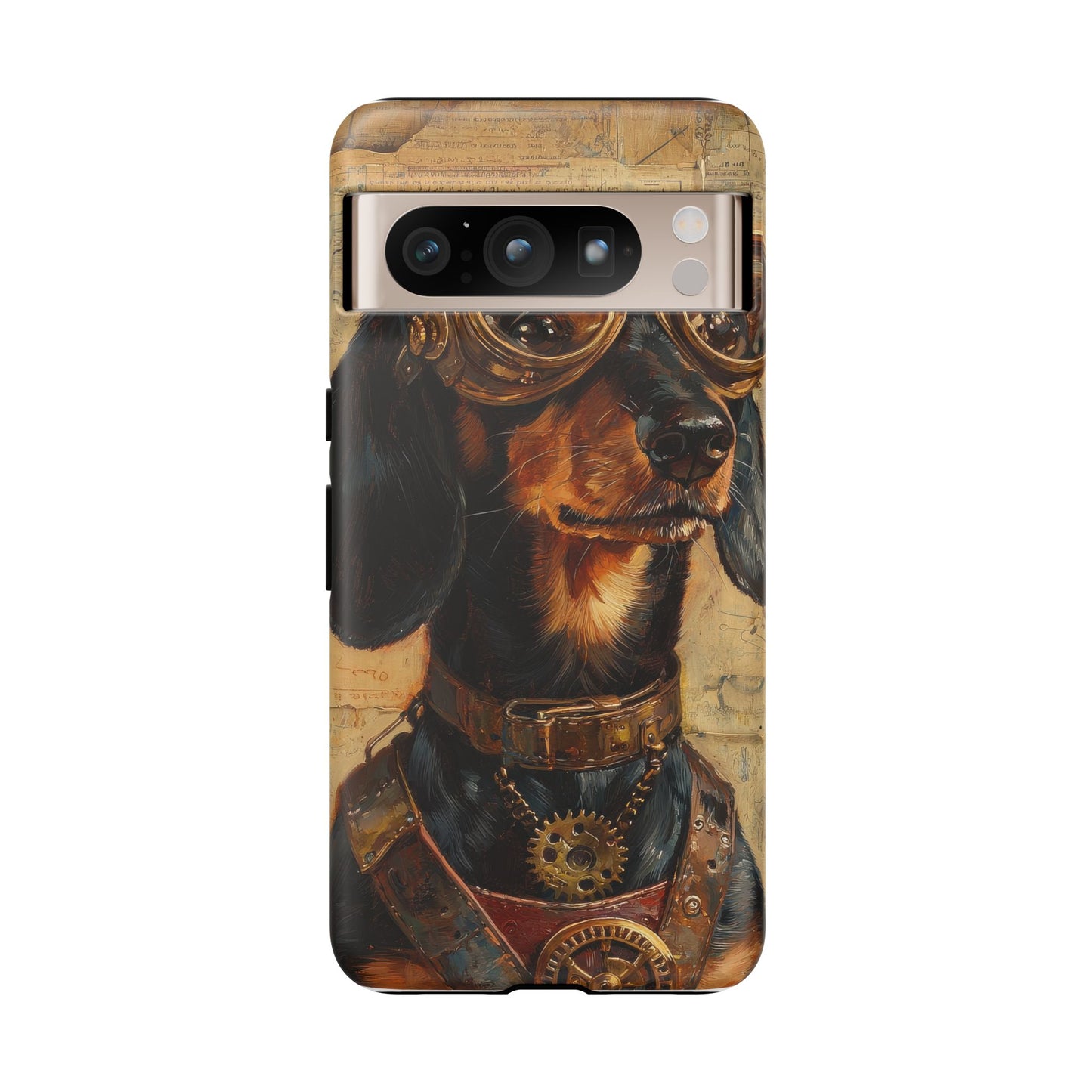 Steam Punk Dachshund Mens Phone Case - Dog Apple Pixel Galaxy