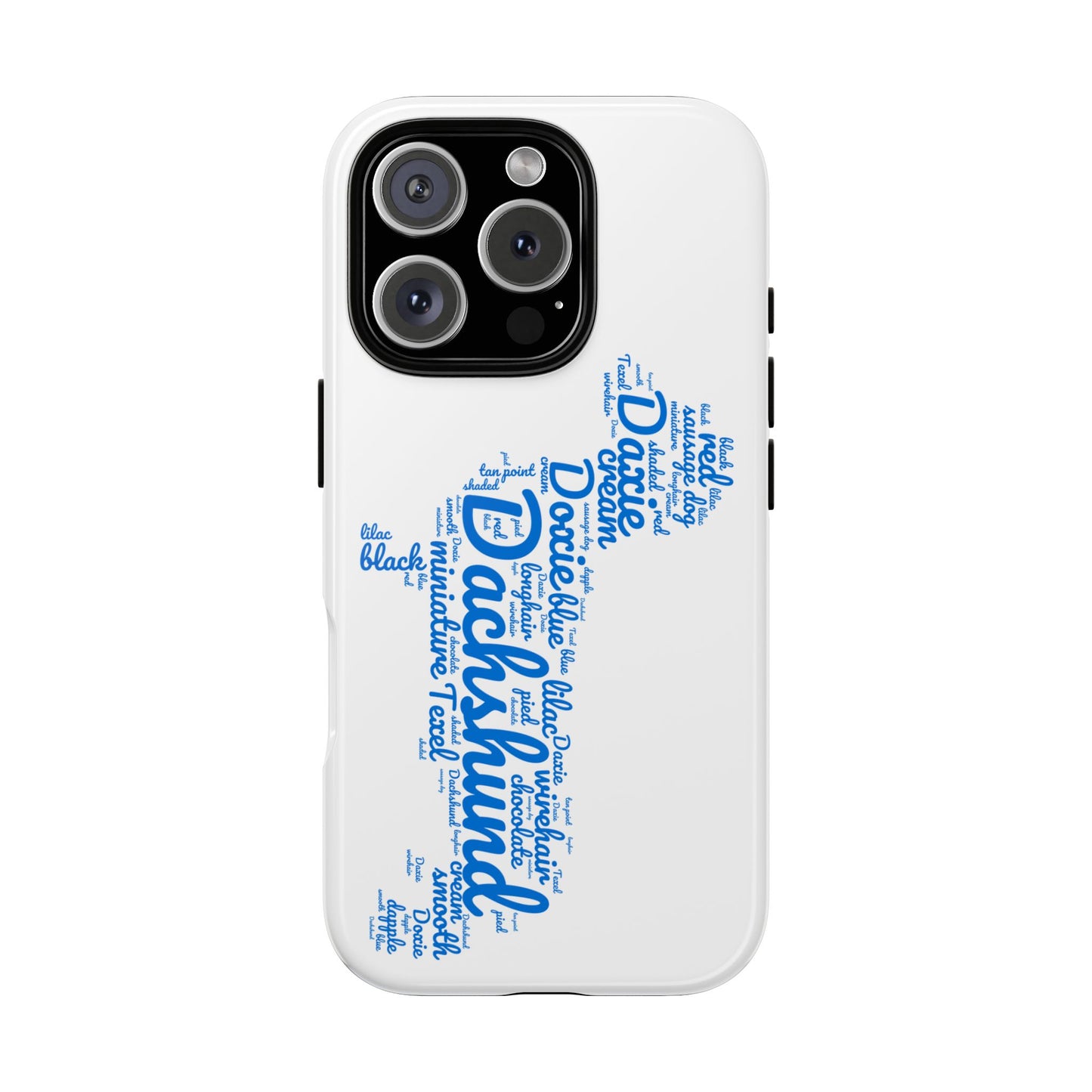 Type Subway Vibrant Dachshund Words Phone Case - Dog Apple Pixel Galaxy