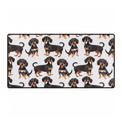 Patterned Dachshund Desk Mat