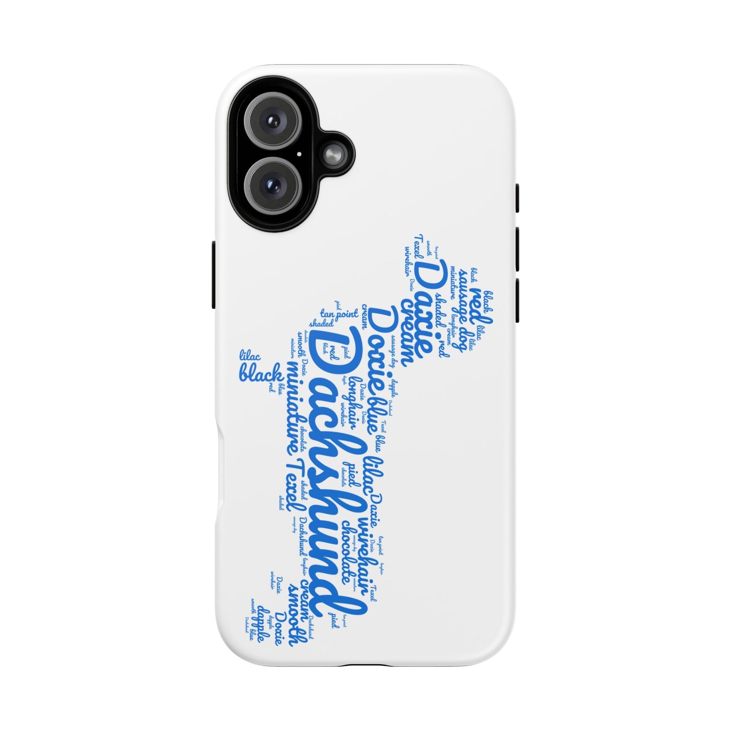 Type Subway Vibrant Dachshund Words Phone Case - Dog Apple Pixel Galaxy