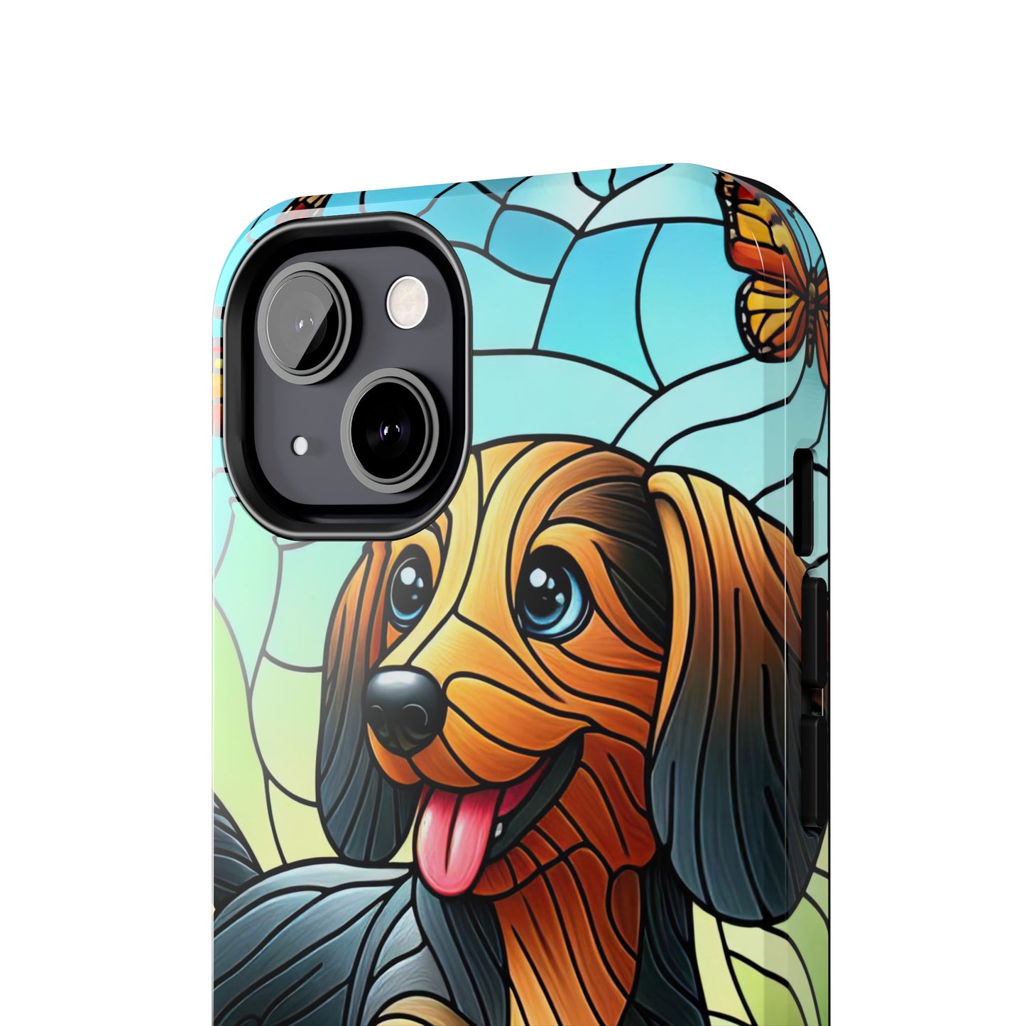 Cute Dachshund Phone Case, Dog Lover Gift, Tough Phone Cover, Pet Accessory,