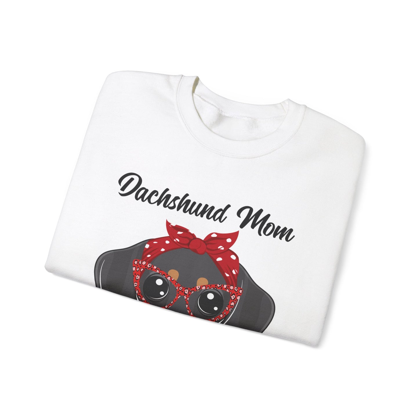 Dachshund Mom Sweatshirt, Dog Lover Gift, Funny Weiner Dog Jumper, Classic Sausage Dog Crewneck, Pet Owner Apparel Doxie
