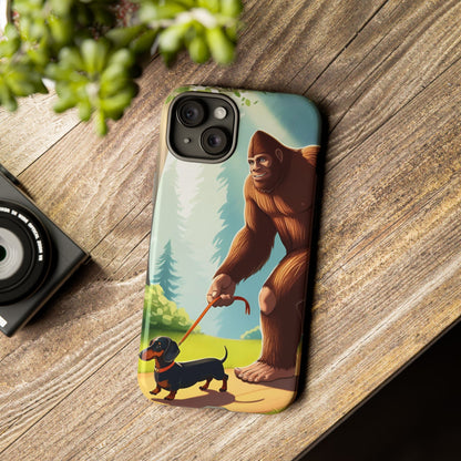 Big Foot Walking Dachshund Phone Case - Dog Apple Pixel Galaxy
