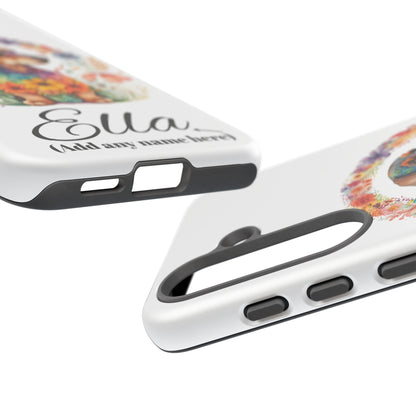 Personalized Dachshund Case for Pet Lovers Floral Phone Case Custom Name Phone