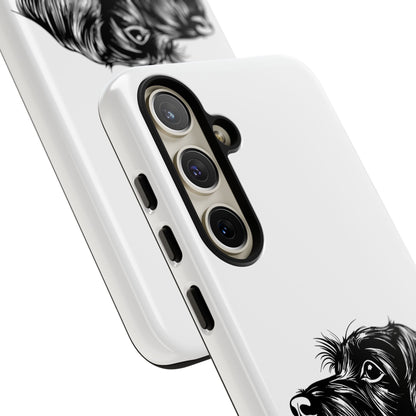 Simple Wire Haired Dachshund Mens Phone Case - Dog Apple Pixel Galaxy