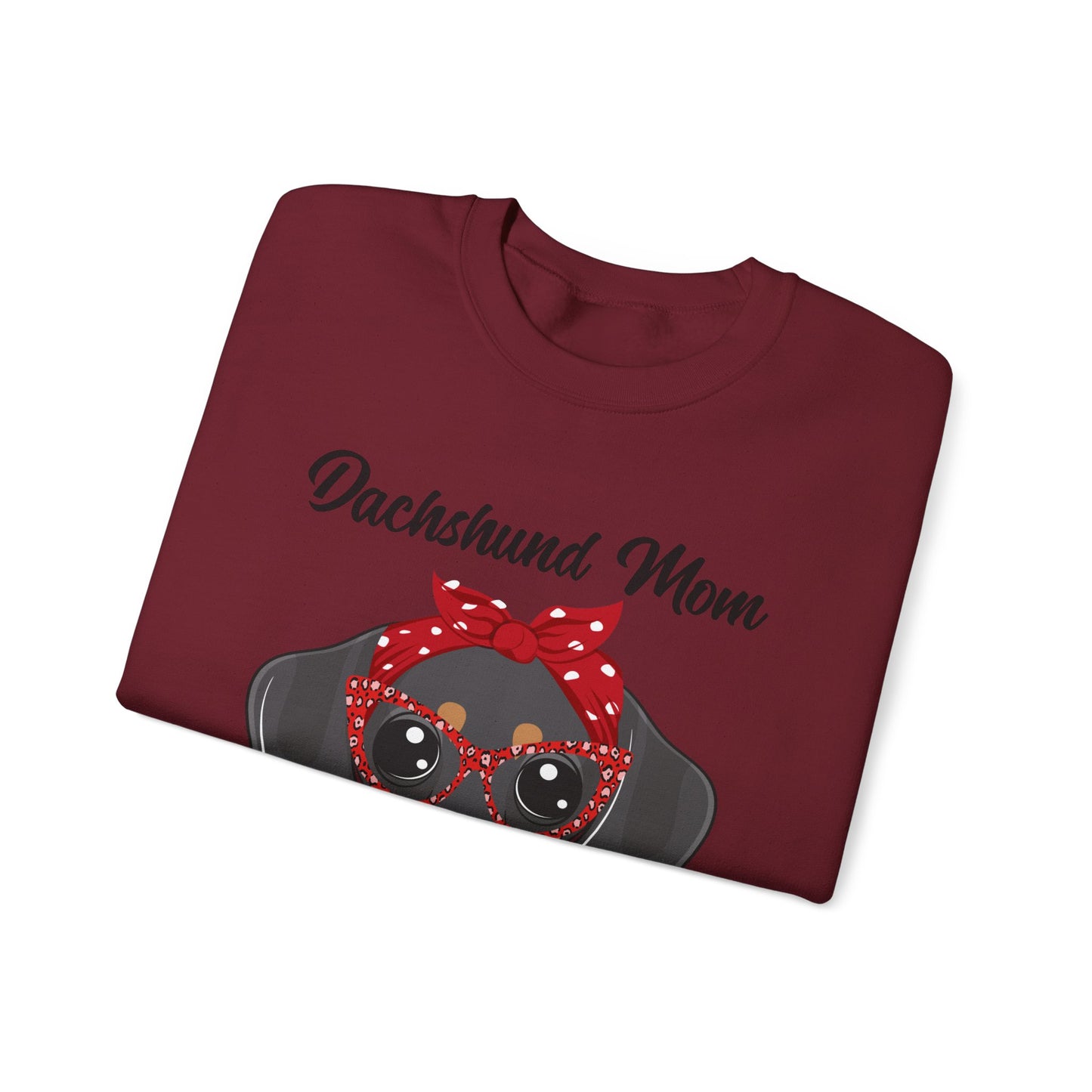 Dachshund Mom Sweatshirt, Dog Lover Gift, Funny Weiner Dog Jumper, Classic Sausage Dog Crewneck, Pet Owner Apparel Doxie