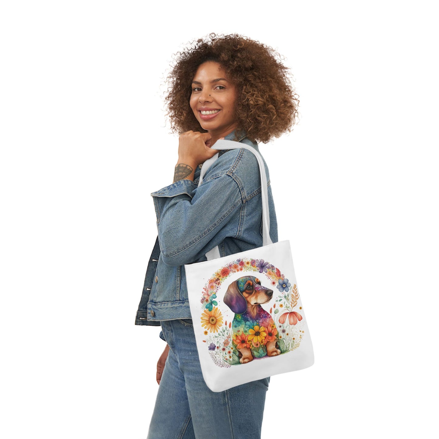 Customizable Tote Bag with Dog Name Dachshund Lovers Gift for Doxie Owners
