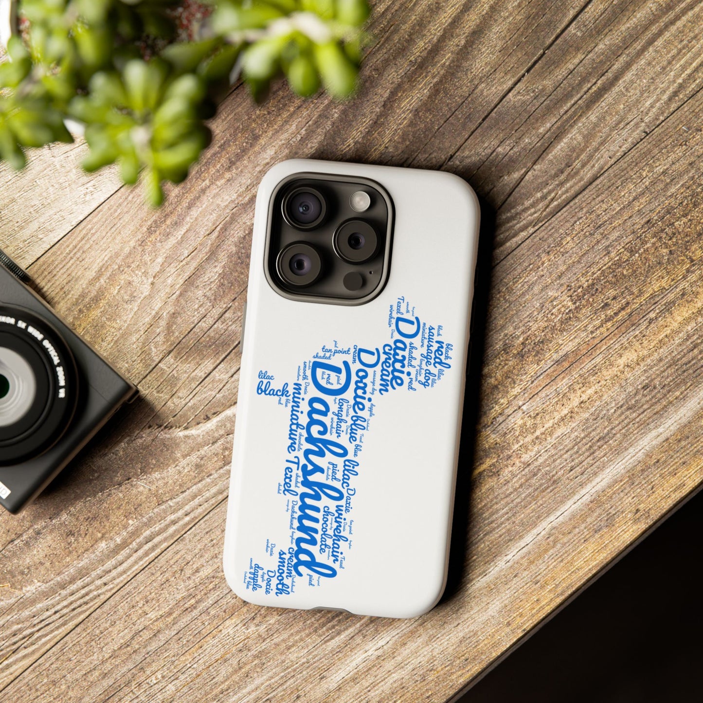 Type Subway Vibrant Dachshund Words Phone Case - Dog Apple Pixel Galaxy