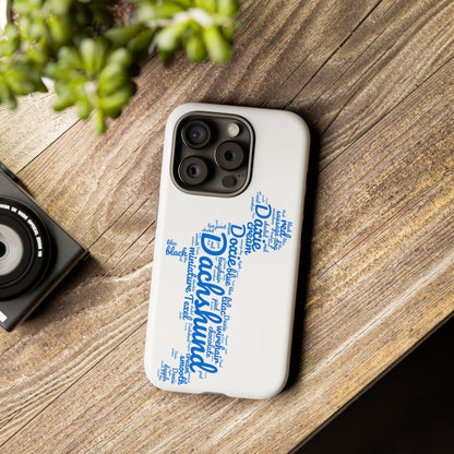 Type Subway Vibrant Dachshund Words Phone Case - Dog Apple Pixel Galaxy