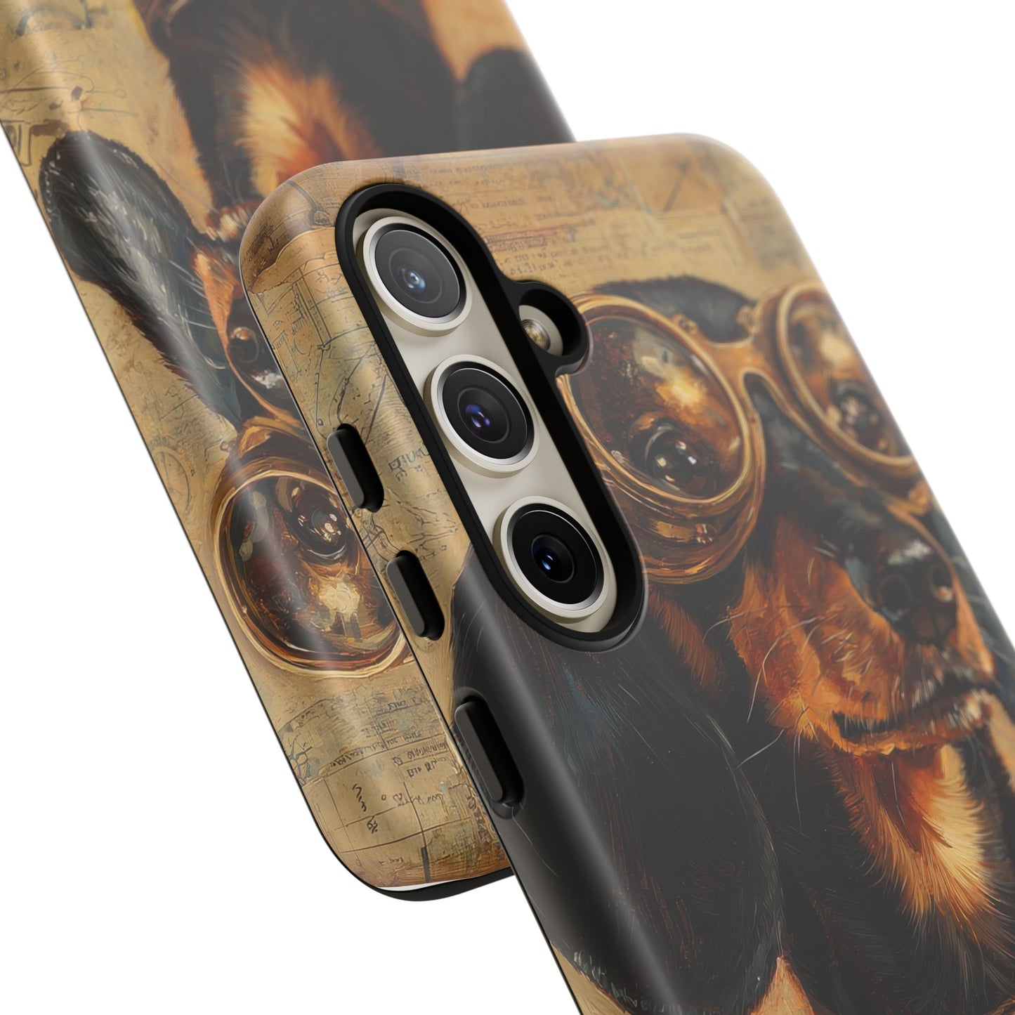Steam Punk Dachshund Mens Phone Case - Dog Apple Pixel Galaxy