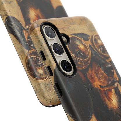 Steam Punk Dachshund Mens Phone Case - Dog Apple Pixel Galaxy
