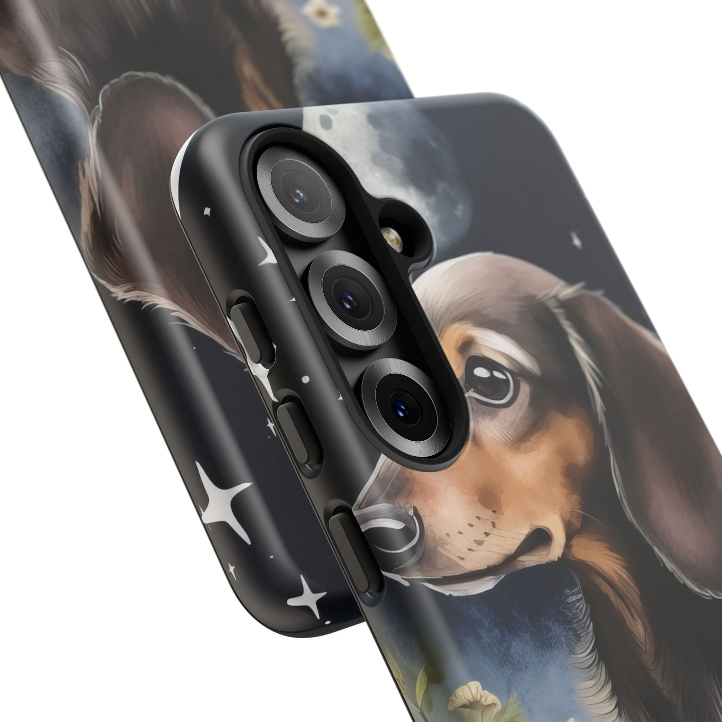 Vibrant Dachshund Moonlight Phone Case - Dog Apple Pixel Galaxy