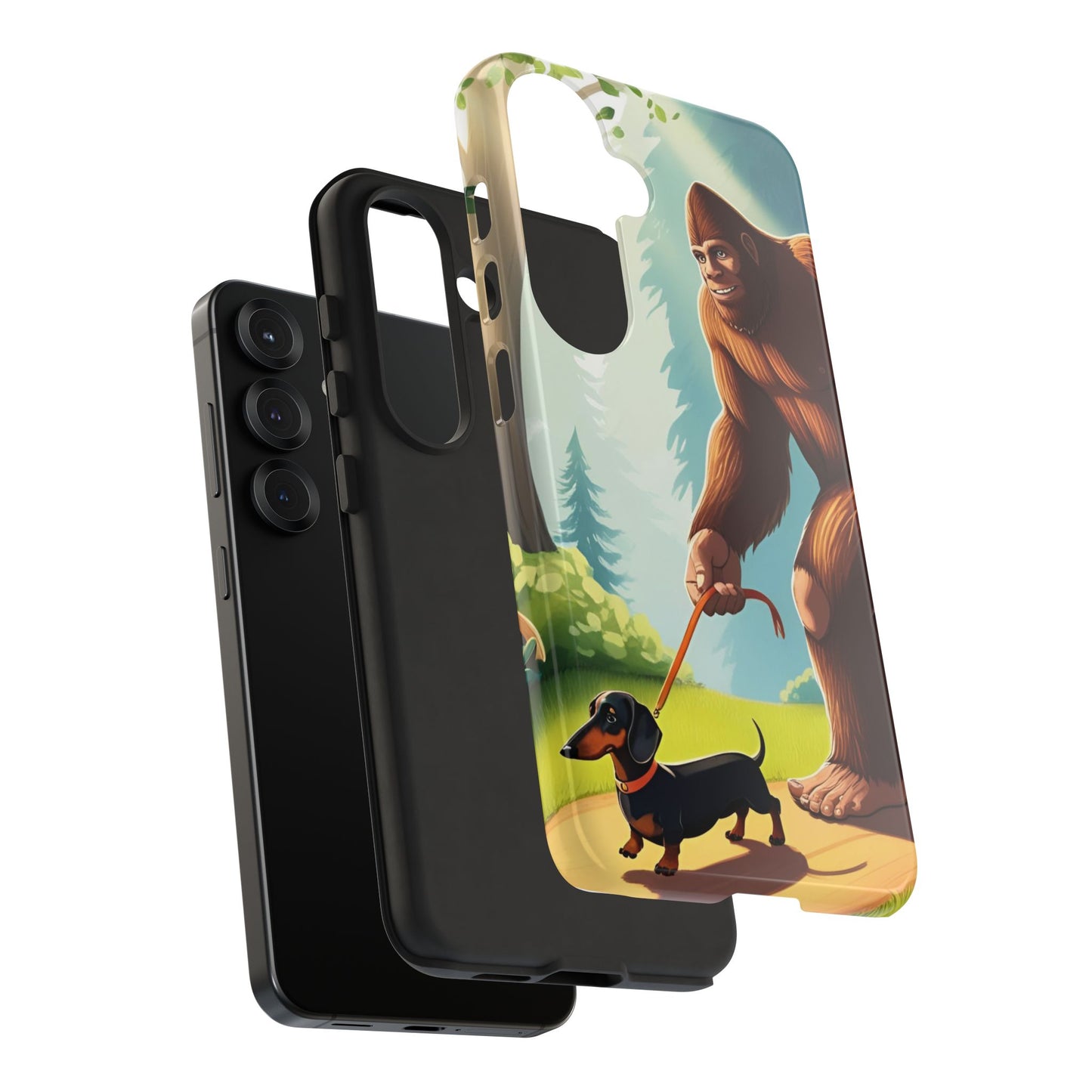 Big Foot Walking Dachshund Phone Case - Dog Apple Pixel Galaxy