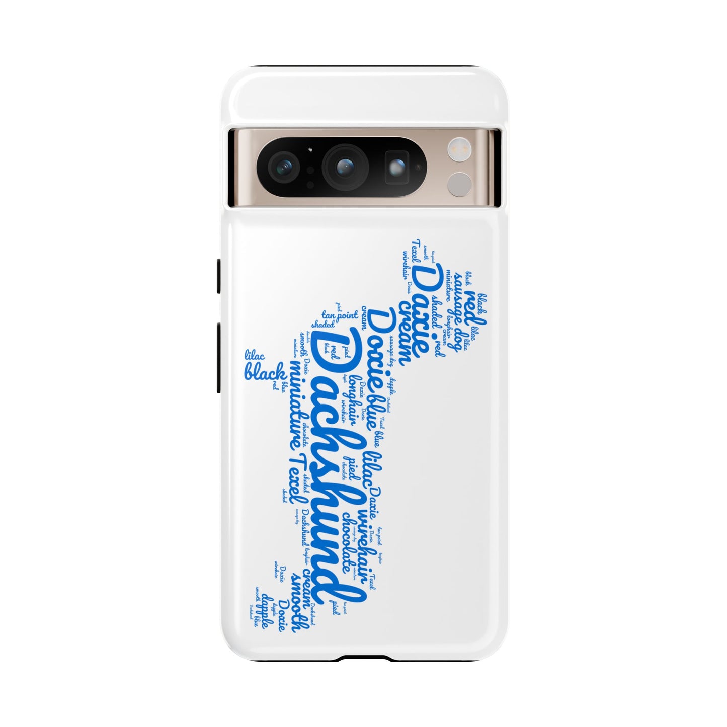 Type Subway Vibrant Dachshund Words Phone Case - Dog Apple Pixel Galaxy