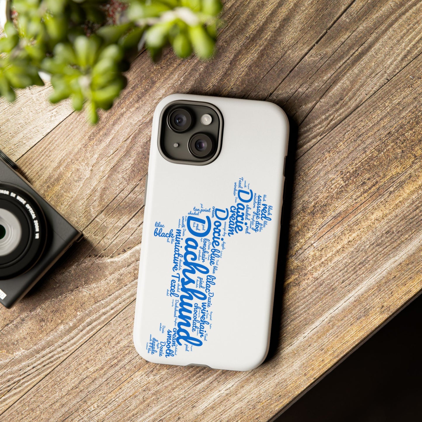 Type Subway Vibrant Dachshund Words Phone Case - Dog Apple Pixel Galaxy