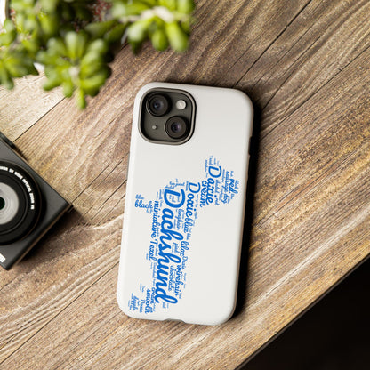 Type Subway Vibrant Dachshund Words Phone Case - Dog Apple Pixel Galaxy