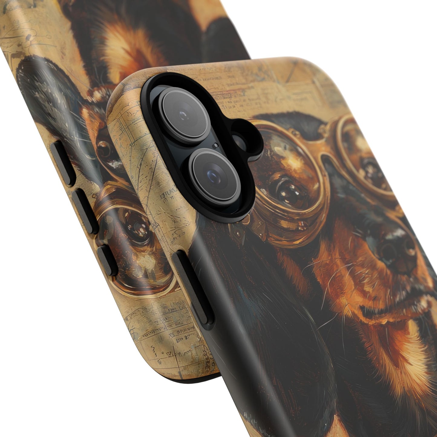 Steam Punk Dachshund Mens Phone Case - Dog Apple Pixel Galaxy