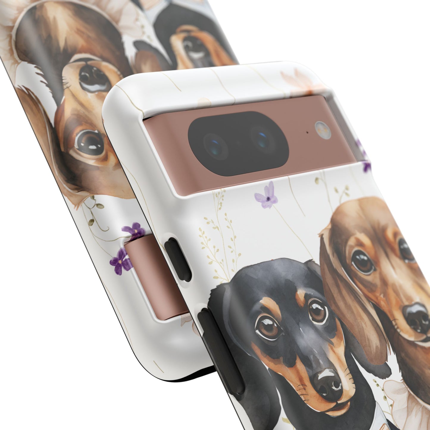 Wedding Dachshund Dog Phone Case - Bridal Gift Flower Girl Apple Pixel Galaxy