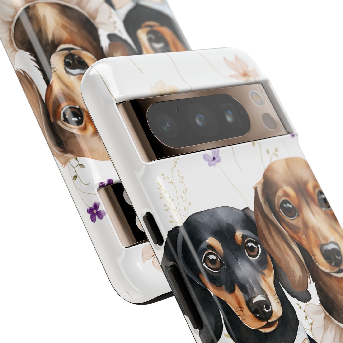Wedding Dachshund Dog Phone Case - Bridal Gift Flower Girl Apple Pixel Galaxy