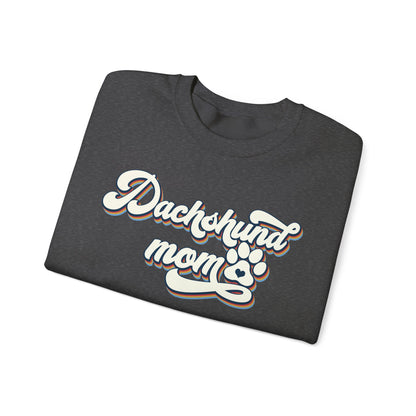Dachshund Mom Sweatshirt, Dog Lover Gift, Funny Weiner Dog Jumper, Classic Sausage Dog Crewneck, Pet Owner Apparel