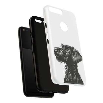Simple Wire Haired Dachshund Mens Phone Case - Dog Apple Pixel Galaxy