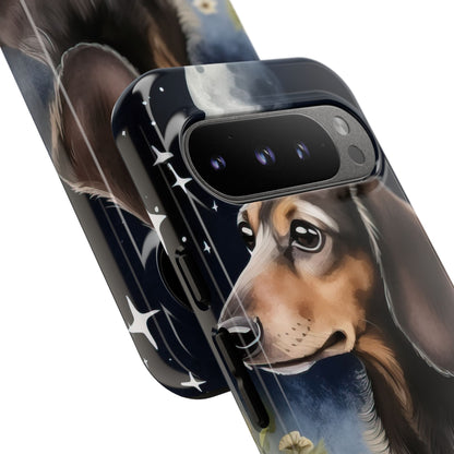 Vibrant Dachshund Moonlight Phone Case - Dog Apple Pixel Galaxy