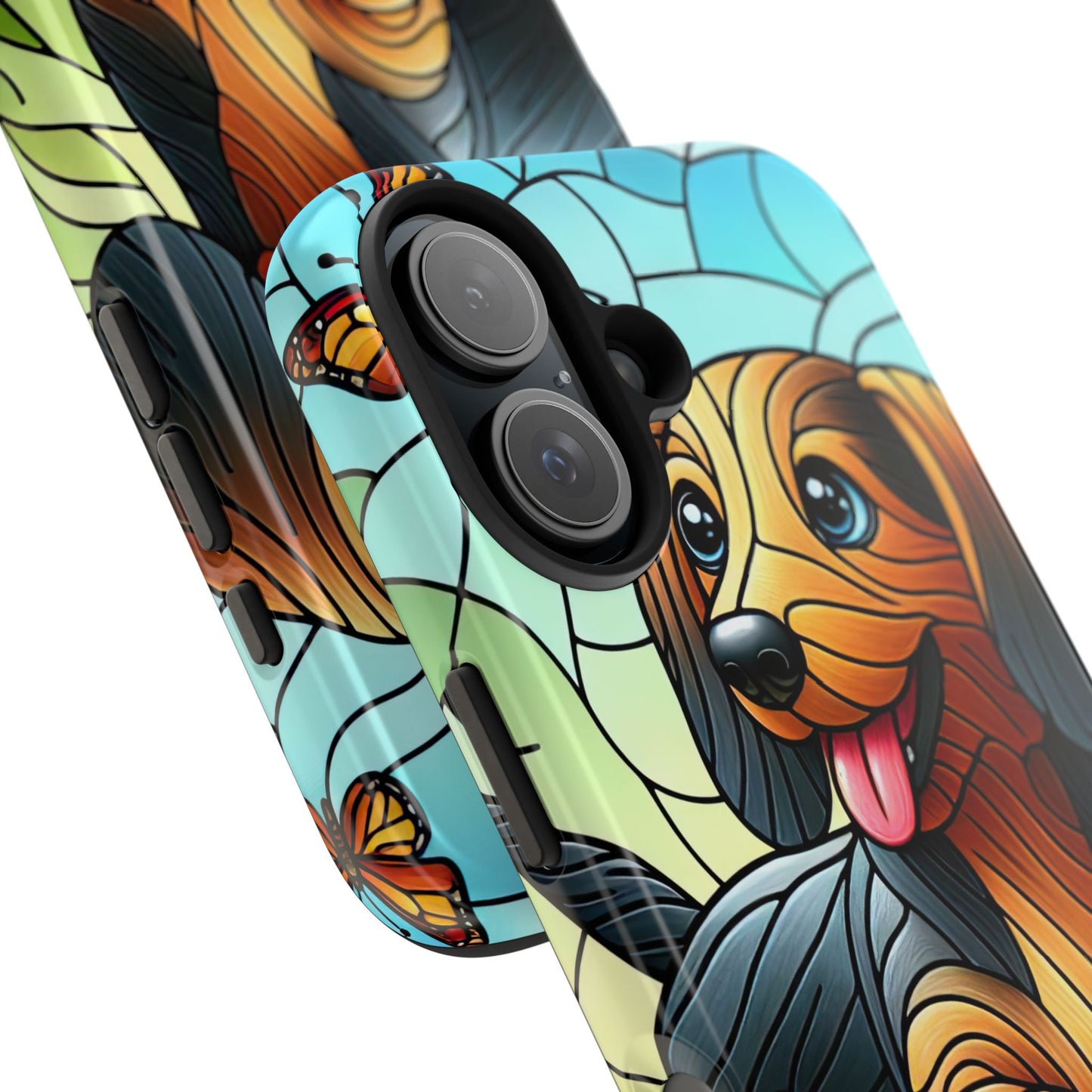 Cute Dachshund Phone Case, Dog Lover Gift, Tough Phone Cover, Pet Accessory,