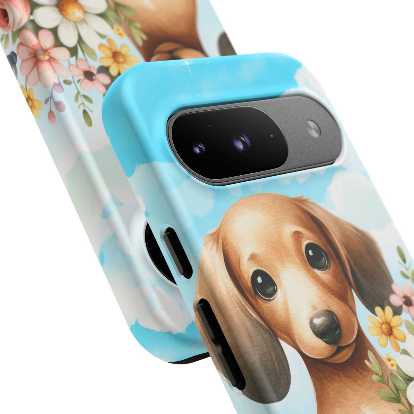 Watercolor Dachshund Dog Phone Case - Rescue Dog Apple Pixel Galaxy Spring
