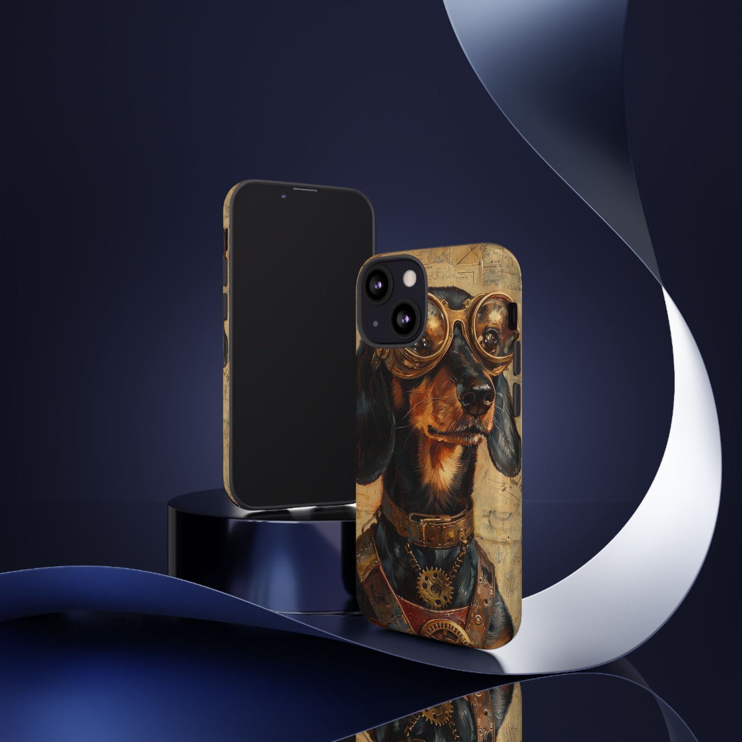 Steam Punk Dachshund Mens Phone Case - Dog Apple Pixel Galaxy