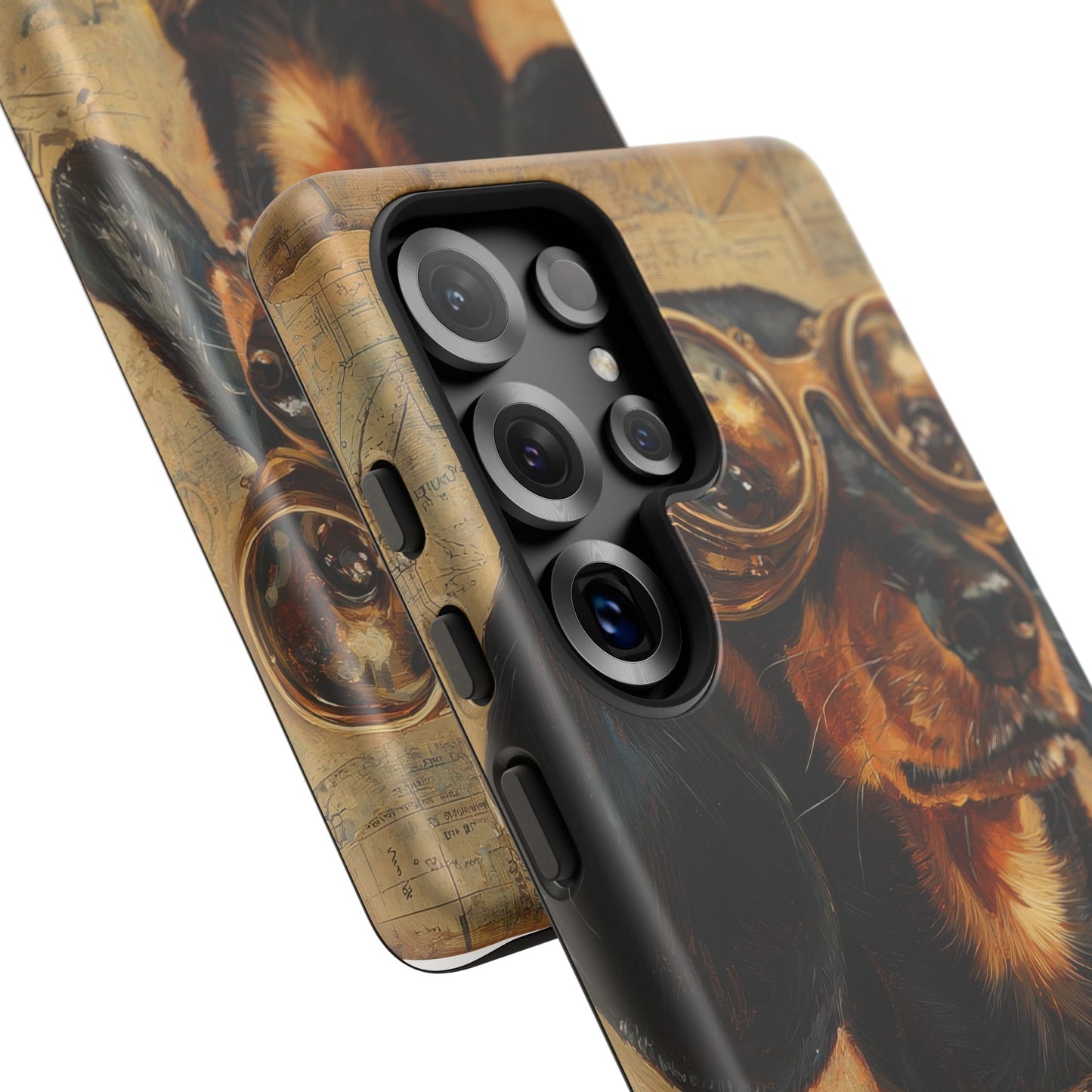 Steam Punk Dachshund Mens Phone Case - Dog Apple Pixel Galaxy