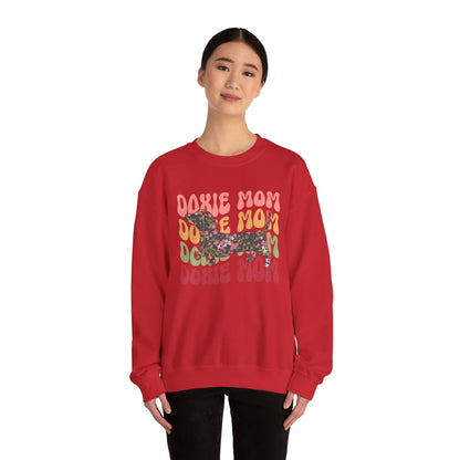 Dachshund Mom Sweatshirt, Dog Lover Gift, Funny Weiner Dog Jumper, Classic Sausage Dog Crewneck, Pet Owner Apparel Doxie