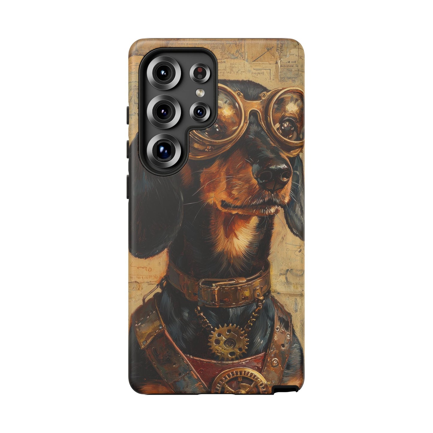 Steam Punk Dachshund Mens Phone Case - Dog Apple Pixel Galaxy