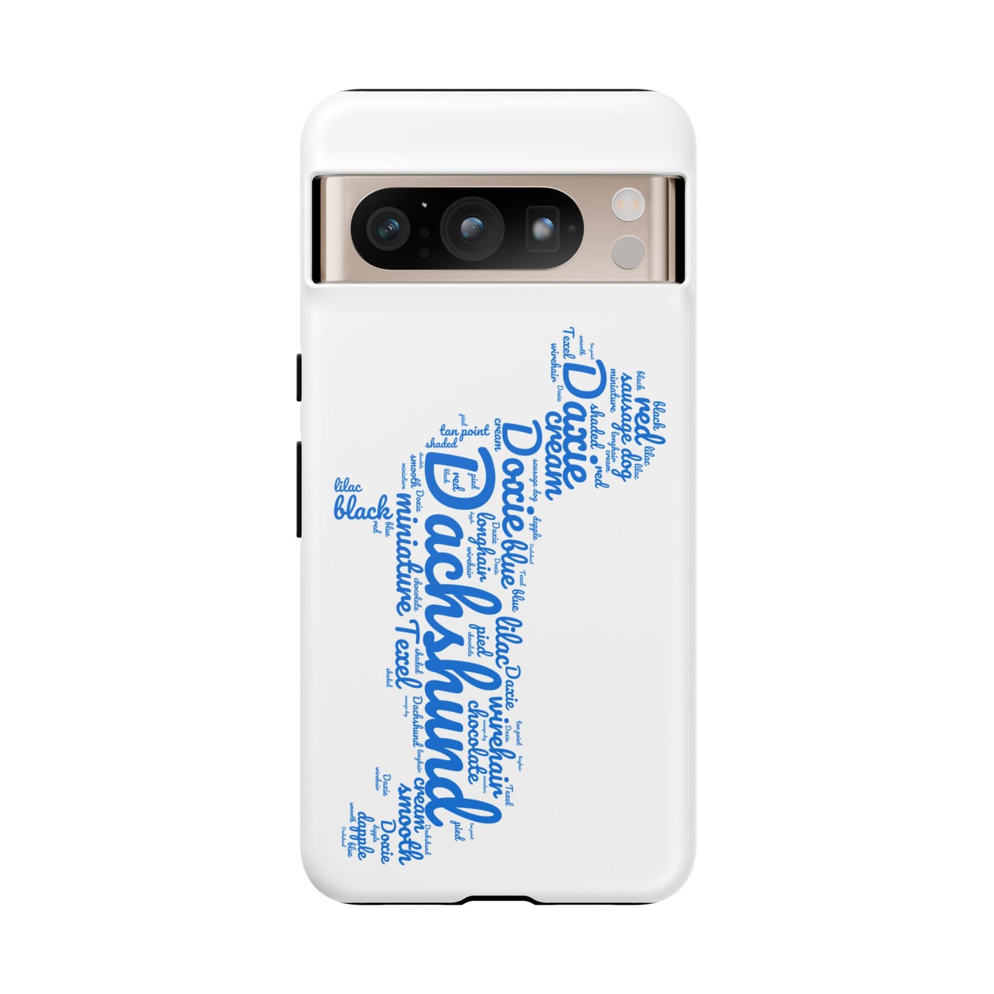 Type Subway Vibrant Dachshund Words Phone Case - Dog Apple Pixel Galaxy
