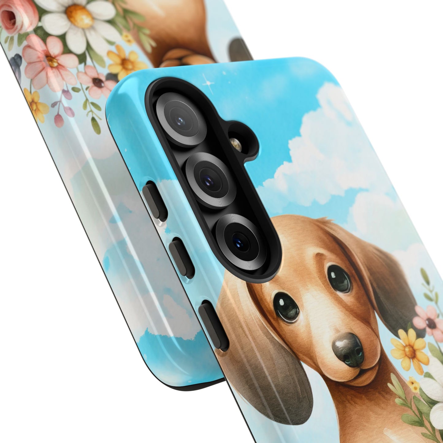 Watercolor Dachshund Dog Phone Case - Rescue Dog Apple Pixel Galaxy Spring