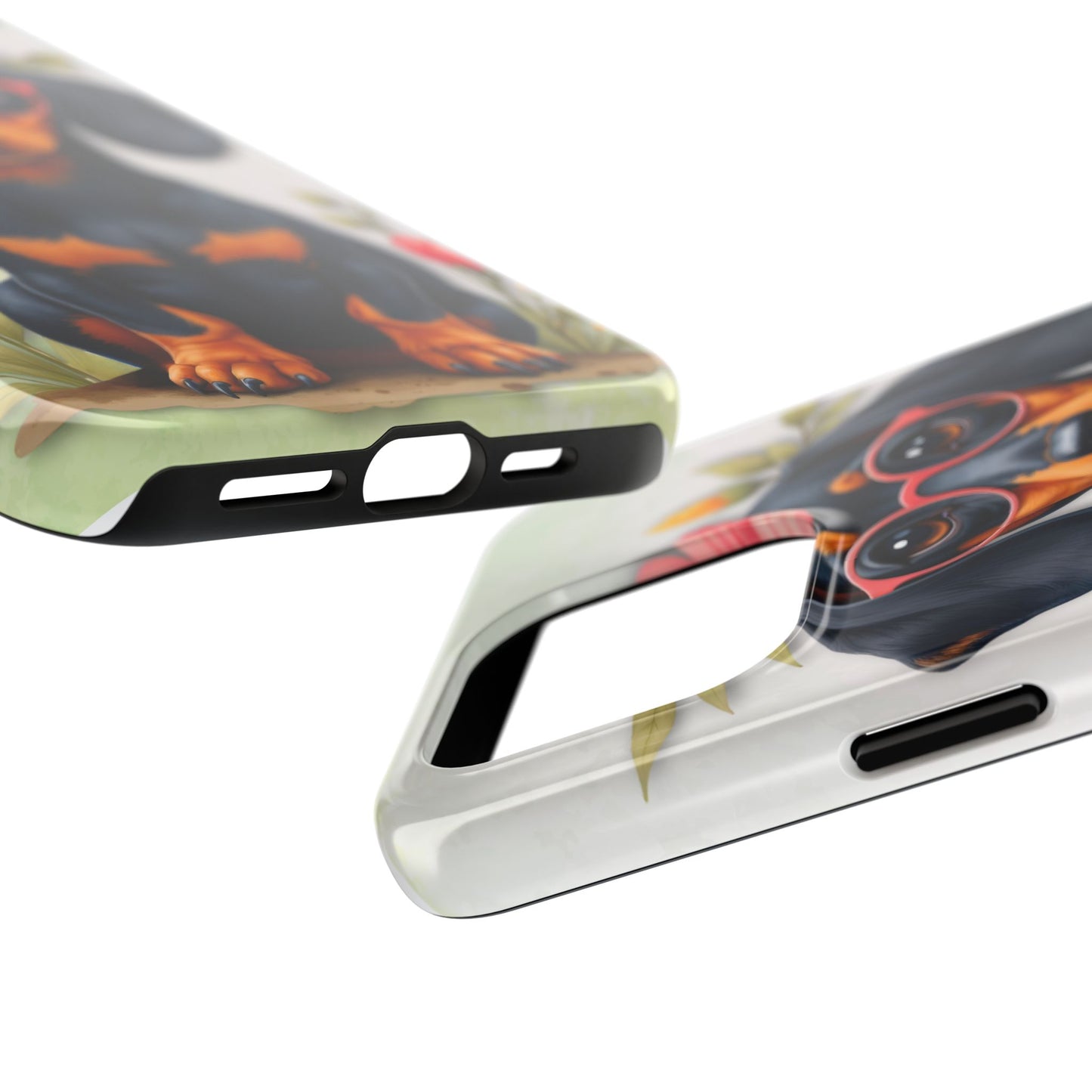 Cute Dachshund Phone Case, Dog Lover Gift, Tough Phone Cover, Pet Accessory,