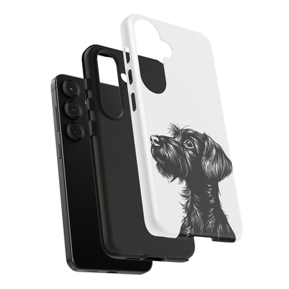 Simple Wire Haired Dachshund Mens Phone Case - Dog Apple Pixel Galaxy